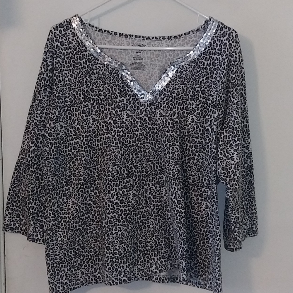 Casual animal print shirt.